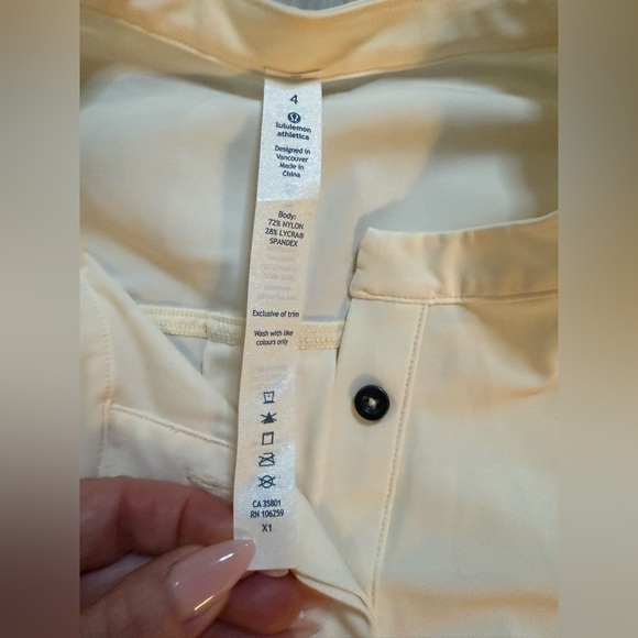 2014 Lululemon Get It On Blouse Angel Wing White Long Sleeve - Retired Rare - Picture 13 of 14